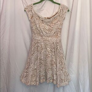 B. Darlin ivory color lace twirl dress